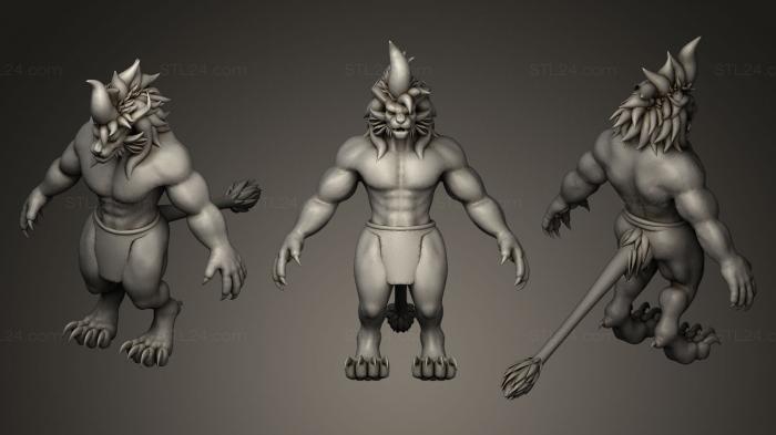 Статуэтки герои, монстры и демоны (Зенон Темный Шпиль, STKM_0405) 3D модель для ЧПУ станка